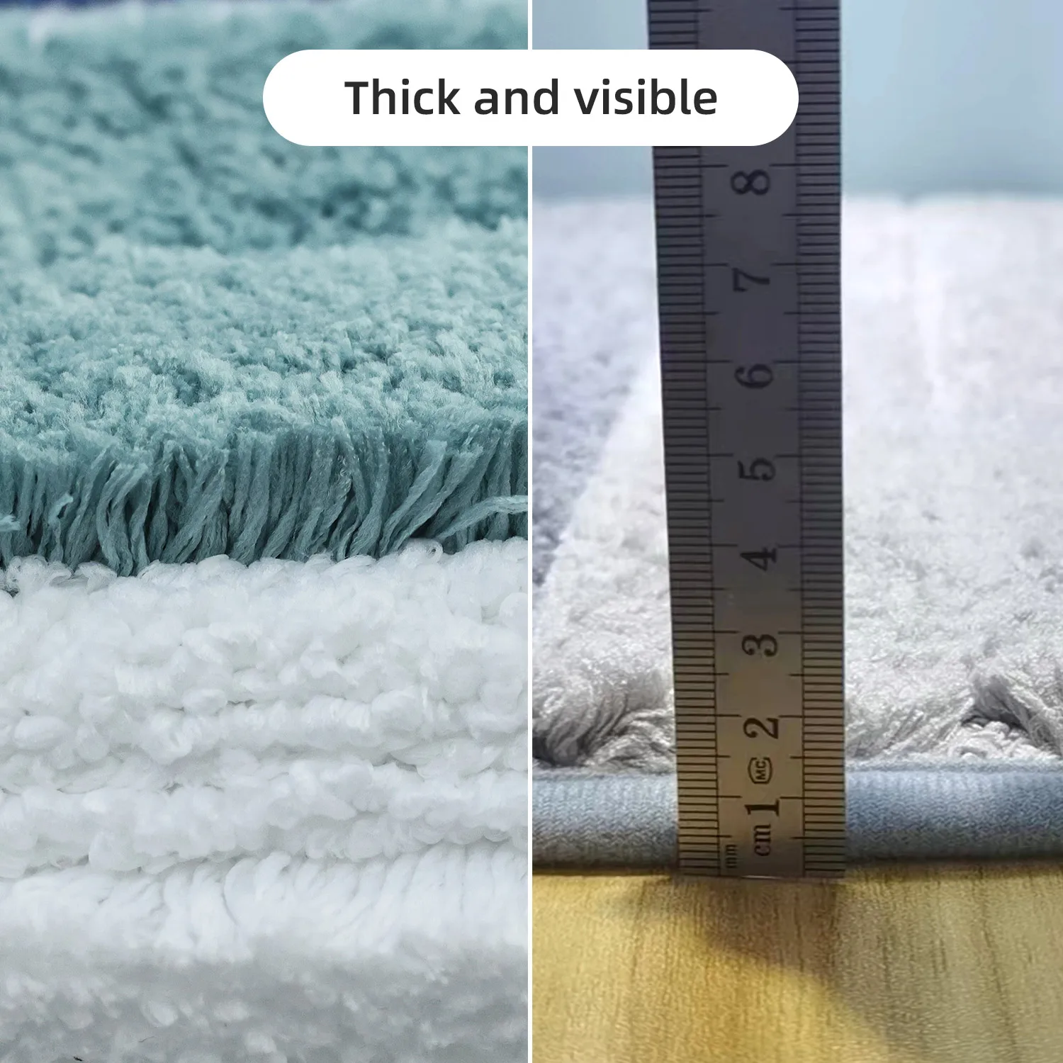 Luxury striped floor mat,quick water absorption,soft anti slip carpet,bathroom floor mat,bedroom bedside carpet, entrance foot m