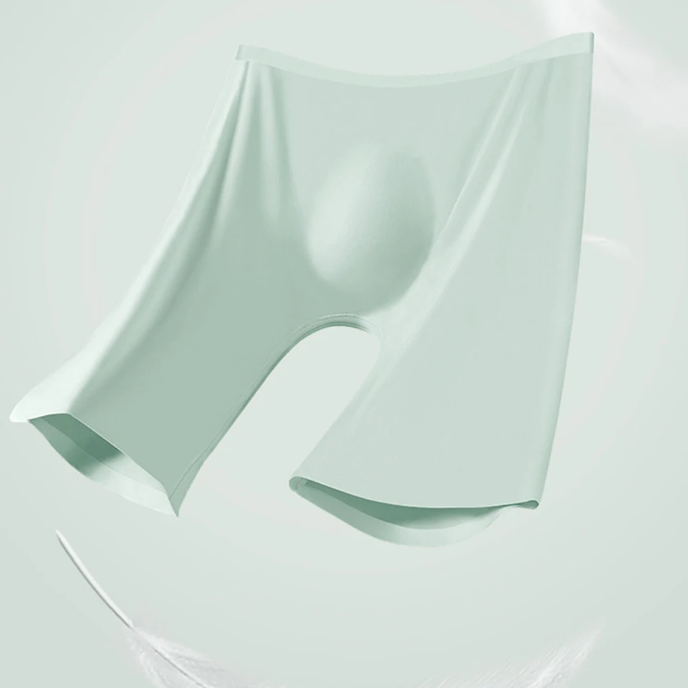 Ropa interior cómoda calzoncillos tipo bóxer uso doméstico dormir elástico medio elástico estilo largo cintura media diseño sin costuras