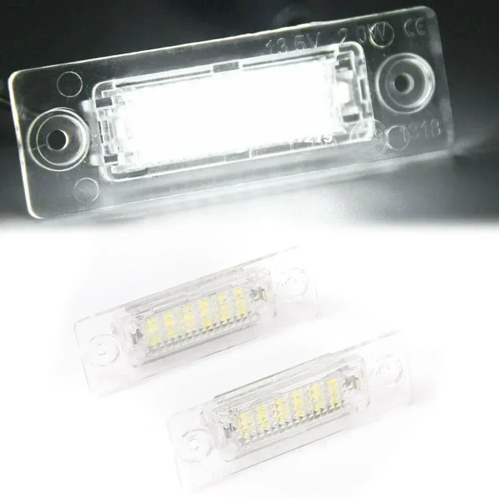 2x Car Error Free Led Car License Plate Light Bulb For Touran Golf T5 Rear Light Number Plate Lamps Direct Replacement