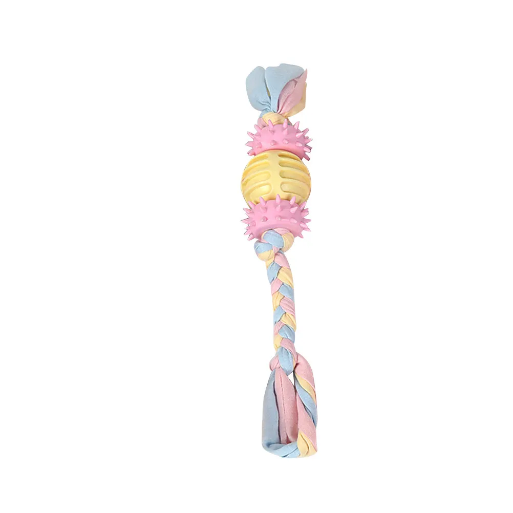 1Pcs Dog Cotton Rope Chew Bite Resistant Pet Anti-Collision Door Protector Interactive Playing Entertainment Pet
