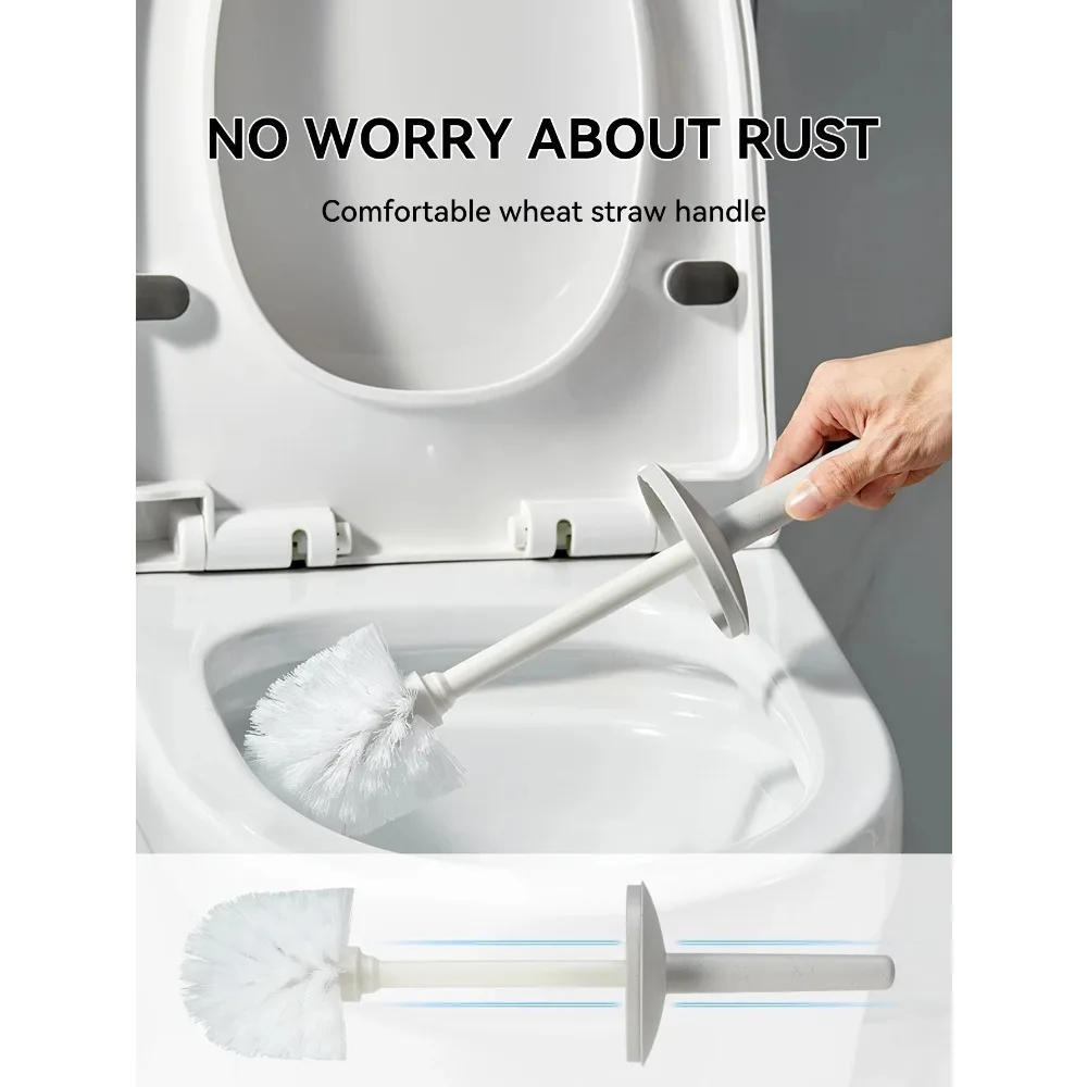 

Plastic Toilet Brush With Standing Base Long Handle Toilet Cleaning Brush For WC Bathroom Accessories Cleaning Tools