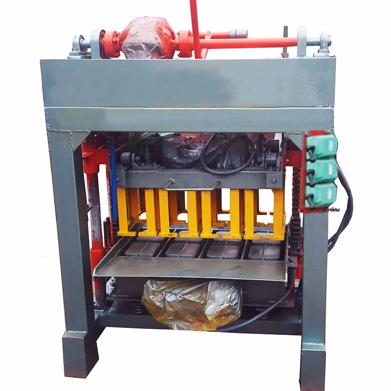 

factory price paving brick making machine manual QMJ4-30A cement hollow and solid paver block brick making machine