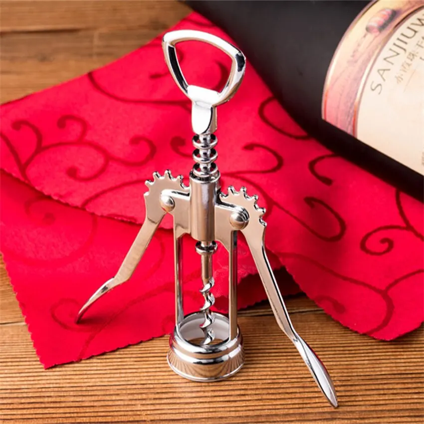 Wine Opener Multifunctional Corkscrew Bottle Opener Zinc Alloy Cork Remover Premium Winged Wine Bottle Opener