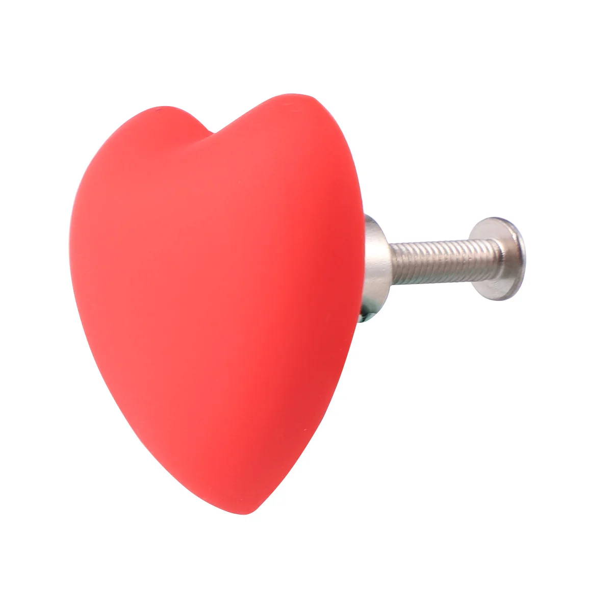 

4pcs Heart Shaped Handle Red Cute Drawer Pull Knob For Cabinet Wardrobe Furniture European Style Grip Adorable Hardware