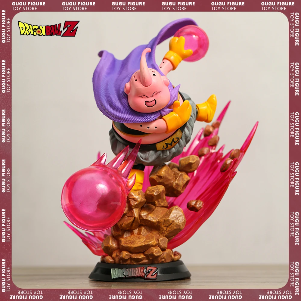 Dragon Ball Z Majin Buu Anime Figure Fat Buu 21cm Action Figurine LED Light PVC Statue Model Collectible Desk Decora Toys Gifts