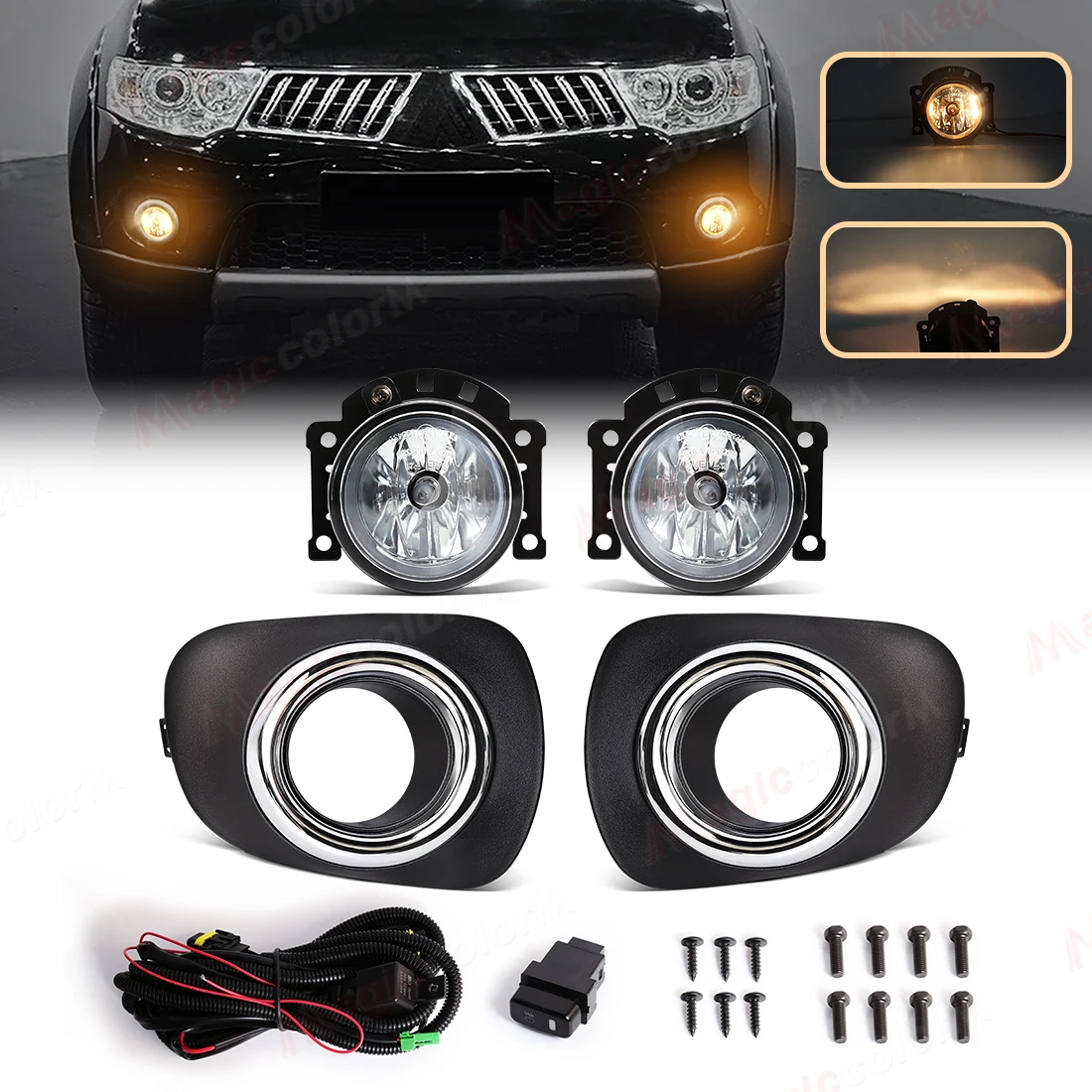 auto-led-fendinebbia-montaggio-misura-per-mitsubishi-montero-pajero-sport-2010-14-l200-triton-2013-2014-2015-alogena-luce-di-guida-12v