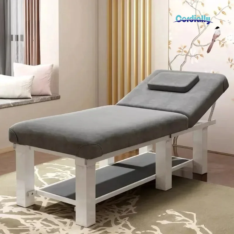Beauty Spa Massage Table Facial Lash Tattoo Ear Cleaning Thai Bed Salon Furniture