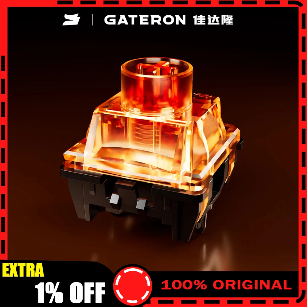 

Магнитный переключатель GATERON Spark, триггеры с разделенной структурой, стабильный двойной герметичный HIFI звуковой переключатель клавиатуры, аксессуары для клавиатуры на заказ