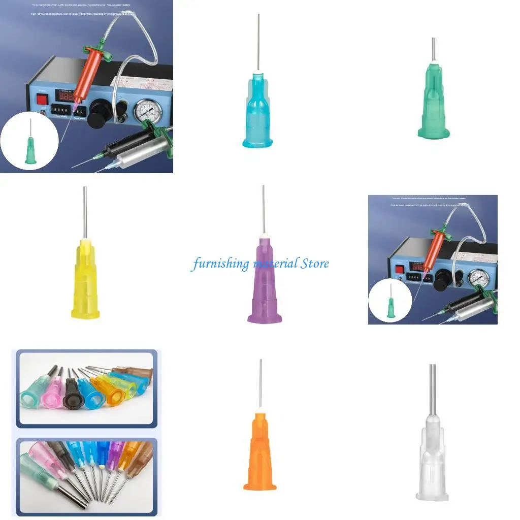 

Y5GD 50Pcs 14G/15G/16G/18G/19G/20G/21G/22G/23G/24G/25G/26G/27G/28G/30G Dispensing Bluntly Needle Liquid Replacement