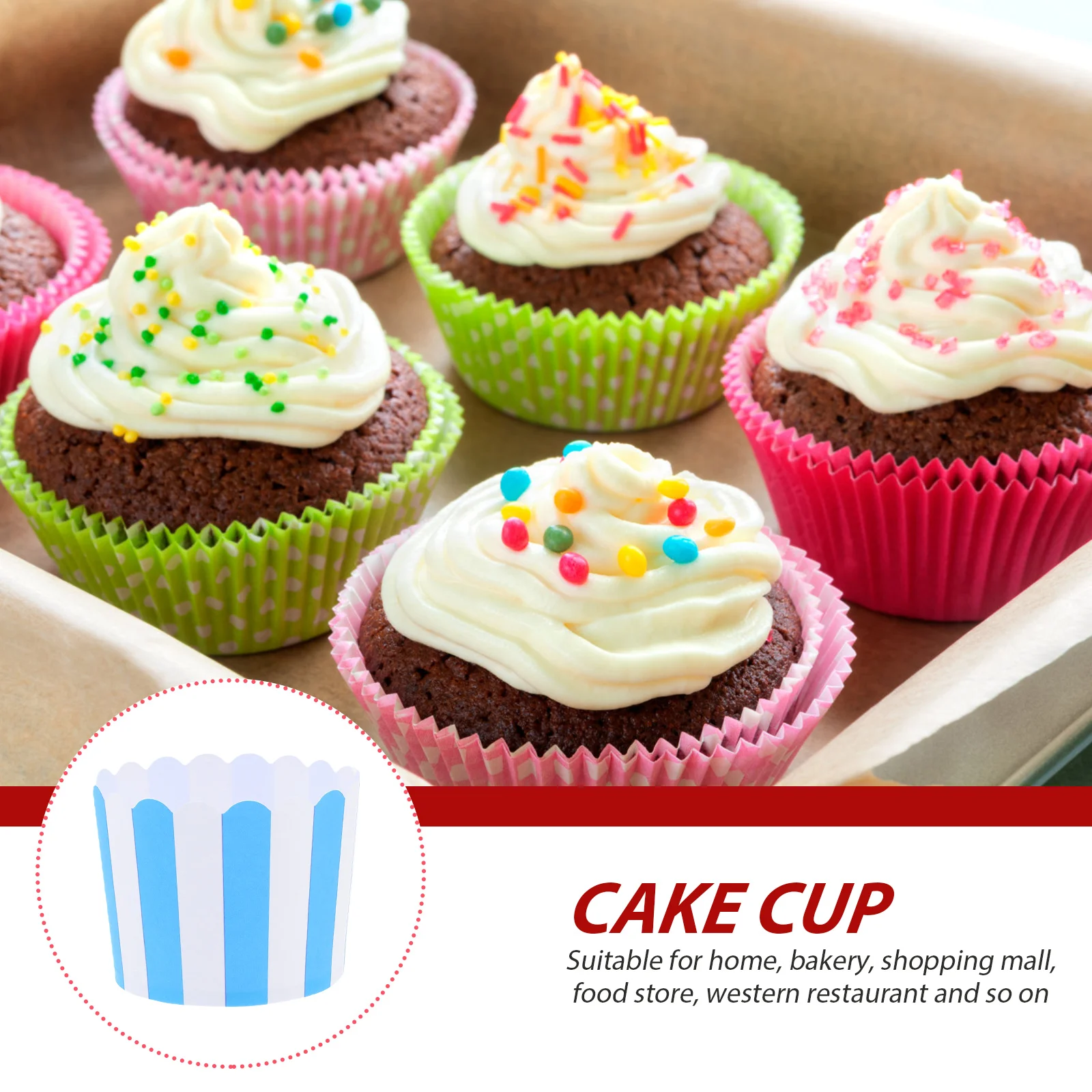 

Cake Cups Cupcake Holders Muffin Paper Liners Case Baking Cases Decorative Party