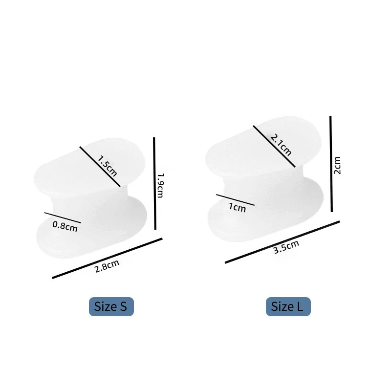 1 çift ayak bakımı silikon ayak ayırıcılar Bunion Spacer halluks Valgus düzeltici ağrı kesici düzleştirici başparmak parmak ortopedik