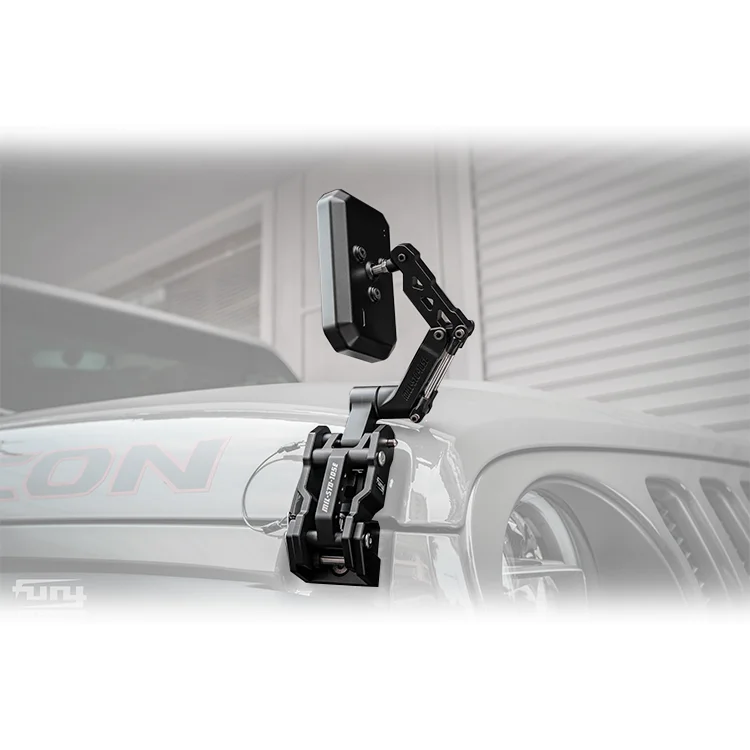 

TLF Fury 2018+ Accessories Parts Aluminum Hood Catch Kit With Blind Spot Mirror for Wrangler JL