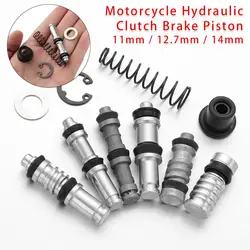 1Set Motorcycle Clutch Brake Pump 11mm 12.7mm 14mm Piston Plunger Repair Kits Set Master Cylinder Piston Rigs Repair Accessory