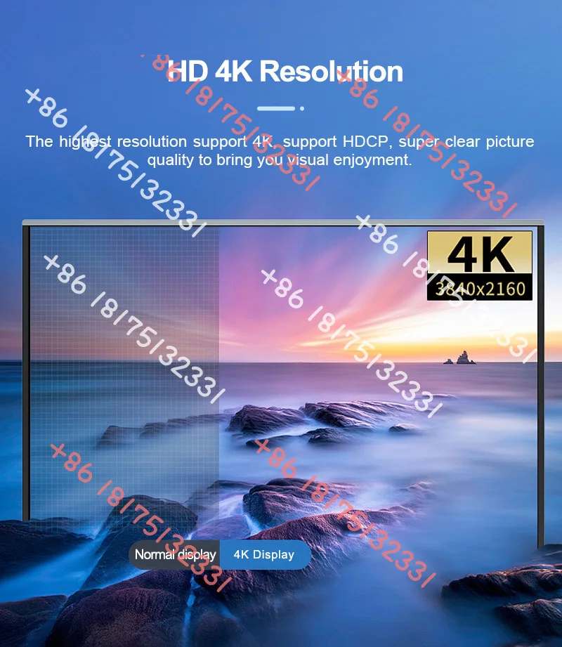 8x8 Plug-In Hybrid Matrix Switcher Seamless Splicing Matrix Video Switcher