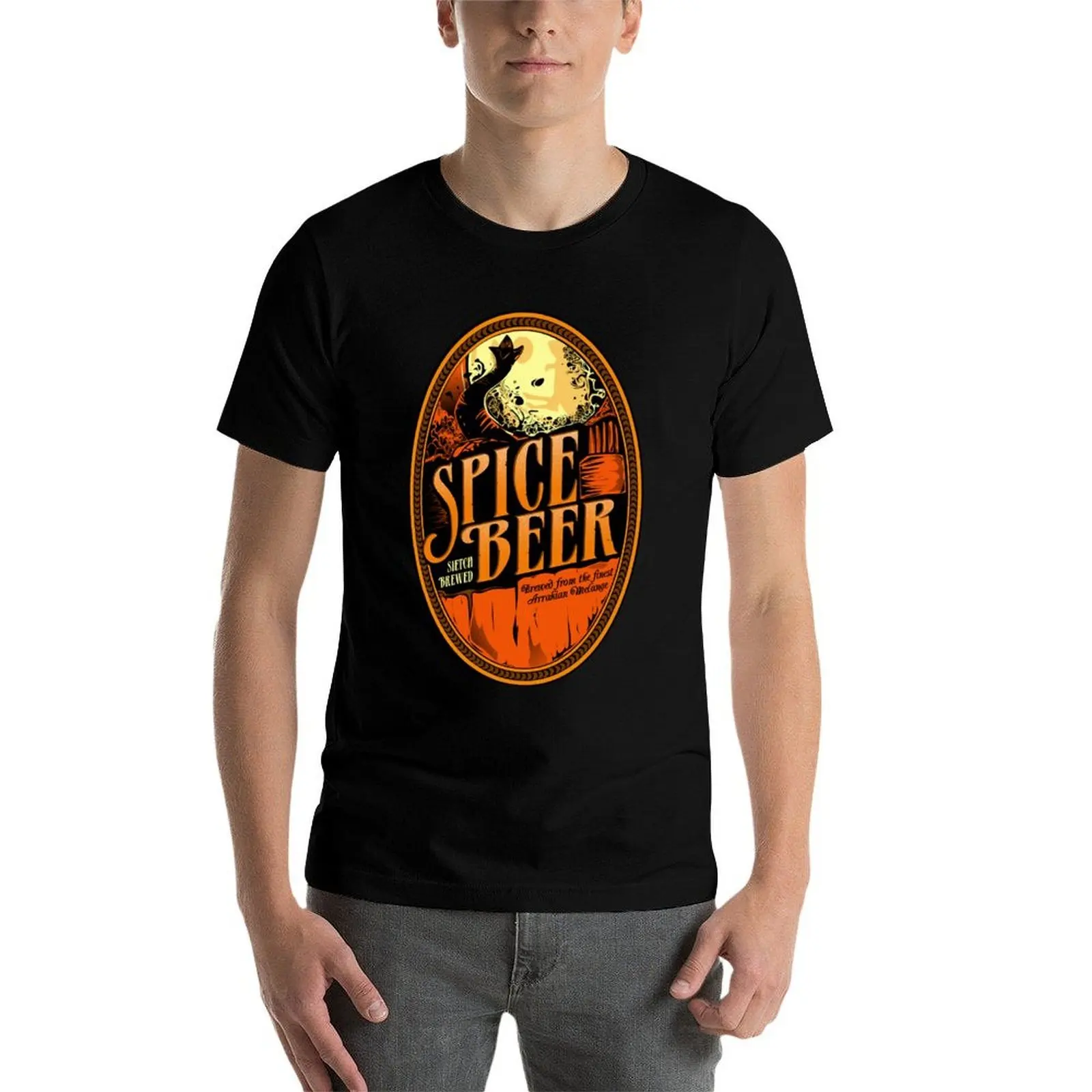 Spice Beer Label T-shirt man t-shirts voor mannen casual man t-shirt designer katoenen t-shirt man T-shirt