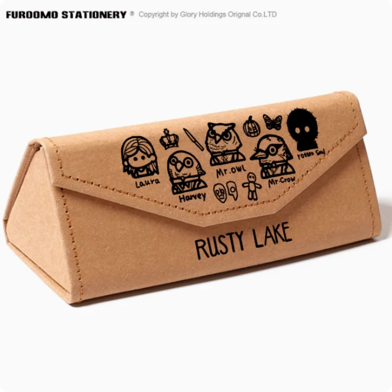 Anime Rusty Lake Fold Pencil Case Protective Hard Eye Glasses Case Portable Storage Sunglasses Box 2301