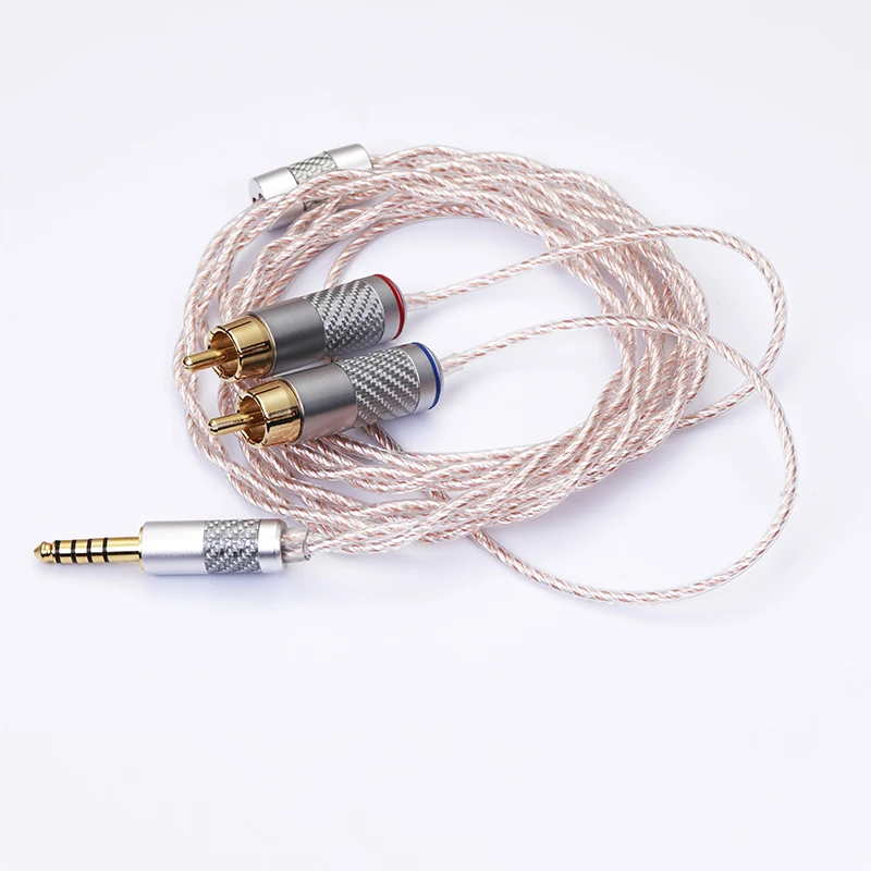 

7NSingle crystal copper, single crystal copper, silver plated audio power amplifier upgrading line imported from Germany 4.4mm