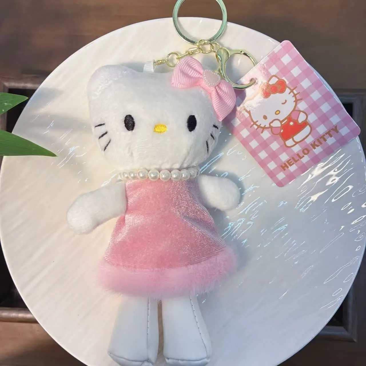 LLavero de muñeco de peluche de gatito de piernas largas de dibujos animados, juguete, mochila, colgante, llavero, figura de muñeca, regalo para niñas y mujeres