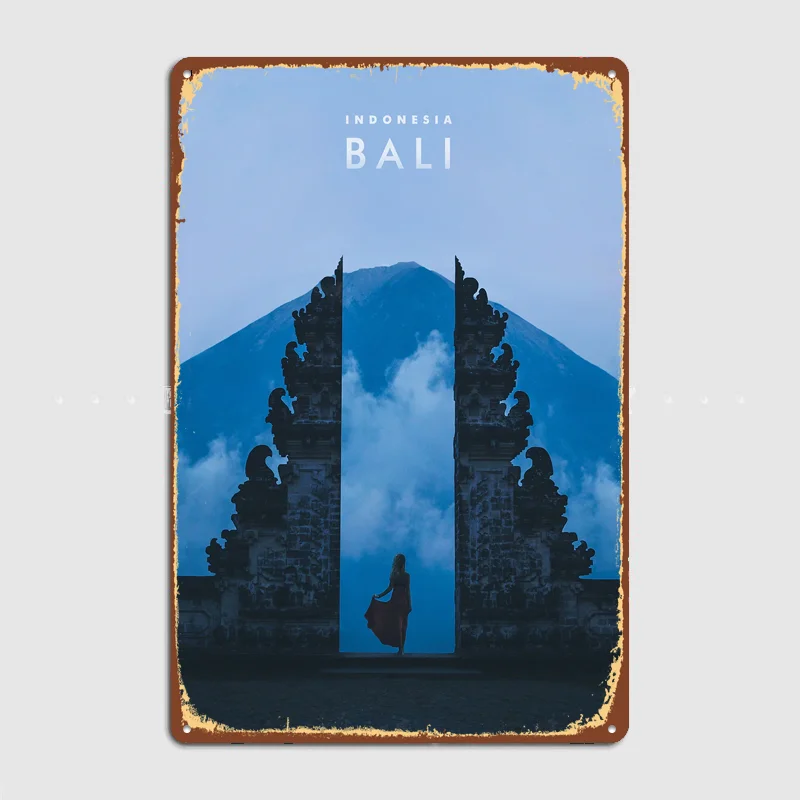 Bali Paradise Metal Custom Sign Living Room Wall Indoor Decor Room Decoration Bedroom Posters Home Decor