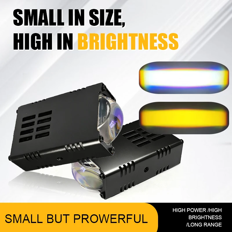 Mini Driving Light For Car Motorcycle LED Fog Light Headlight Bumper Projector Lens Work Light Auxiliary Lights