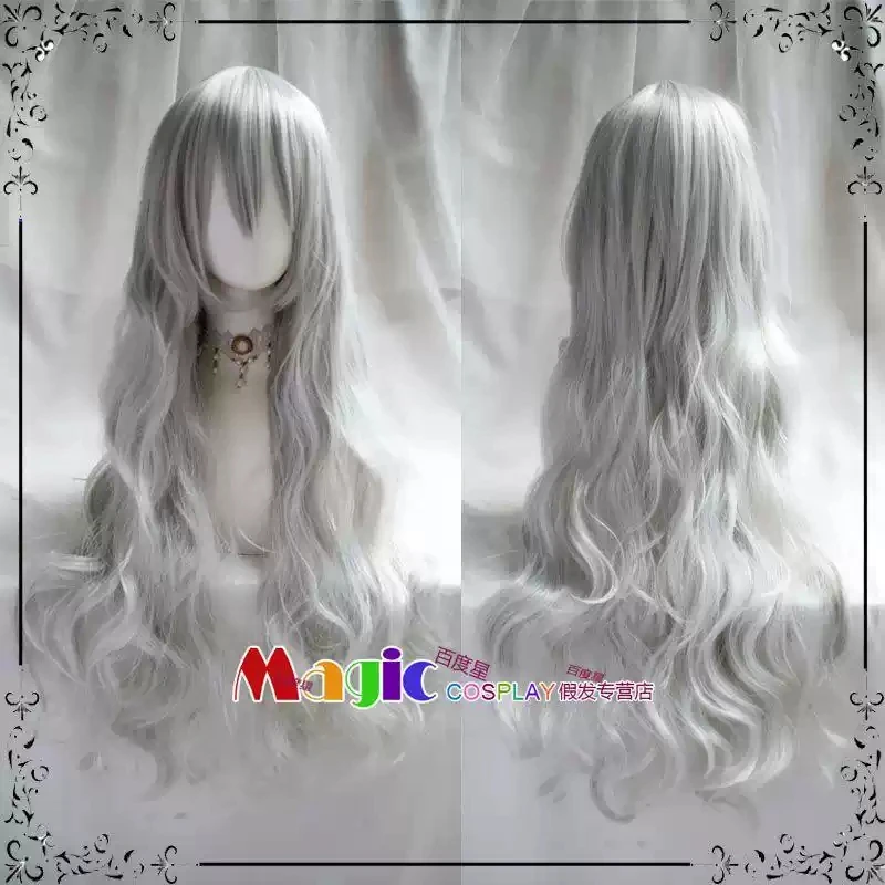 

Anime Game Library Of Ruina Argalia Cosplay Wig Long Silver White Heat Resistant Synthetic Hair Halloween Role Play