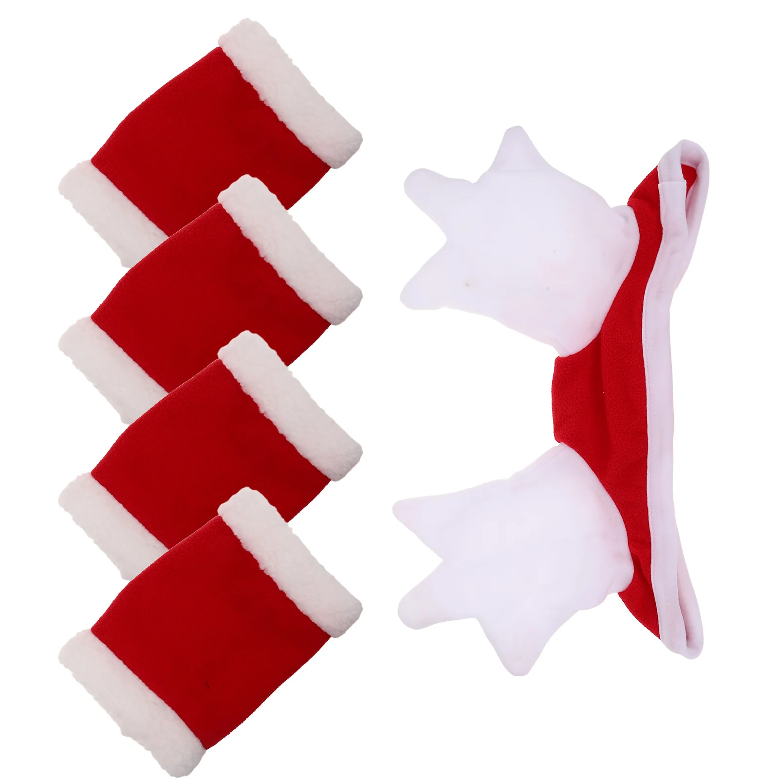 

1Set Christmas Horse Costume Santa Hat Leg Wraps Xmas Holiday Accessory Parades Parties Festive Decorations Horse Party Supplies