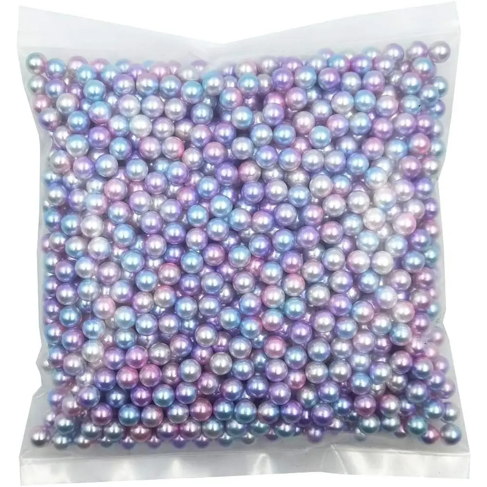 

Набор из 1100 градиентных жемчужных бусин из АБС-пластика, 8 мм, розово-сиреневые, для макияжа и декора дома/свадеб