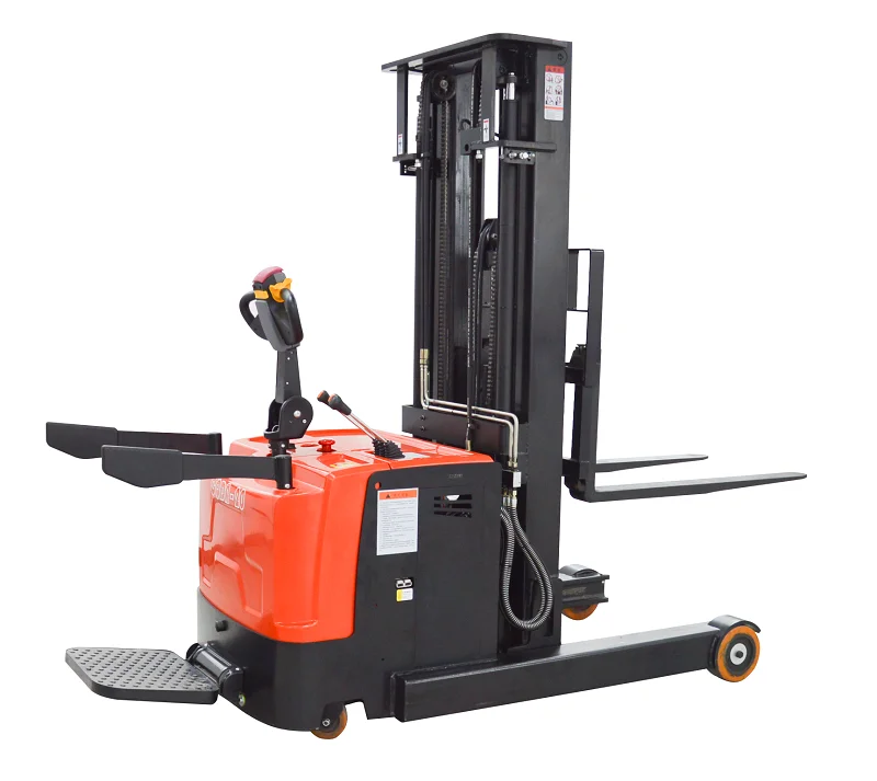 2-Ton Electric Reach Truck Forklift for Indoor Storage Small Space Stacking & Storage for Limited Areas
