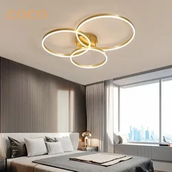 Modern Creative Round Ceiling LED Pendant Chandeliers for Bedroom Living Room Lamps  Lustre Home Appliance Decoration Lights