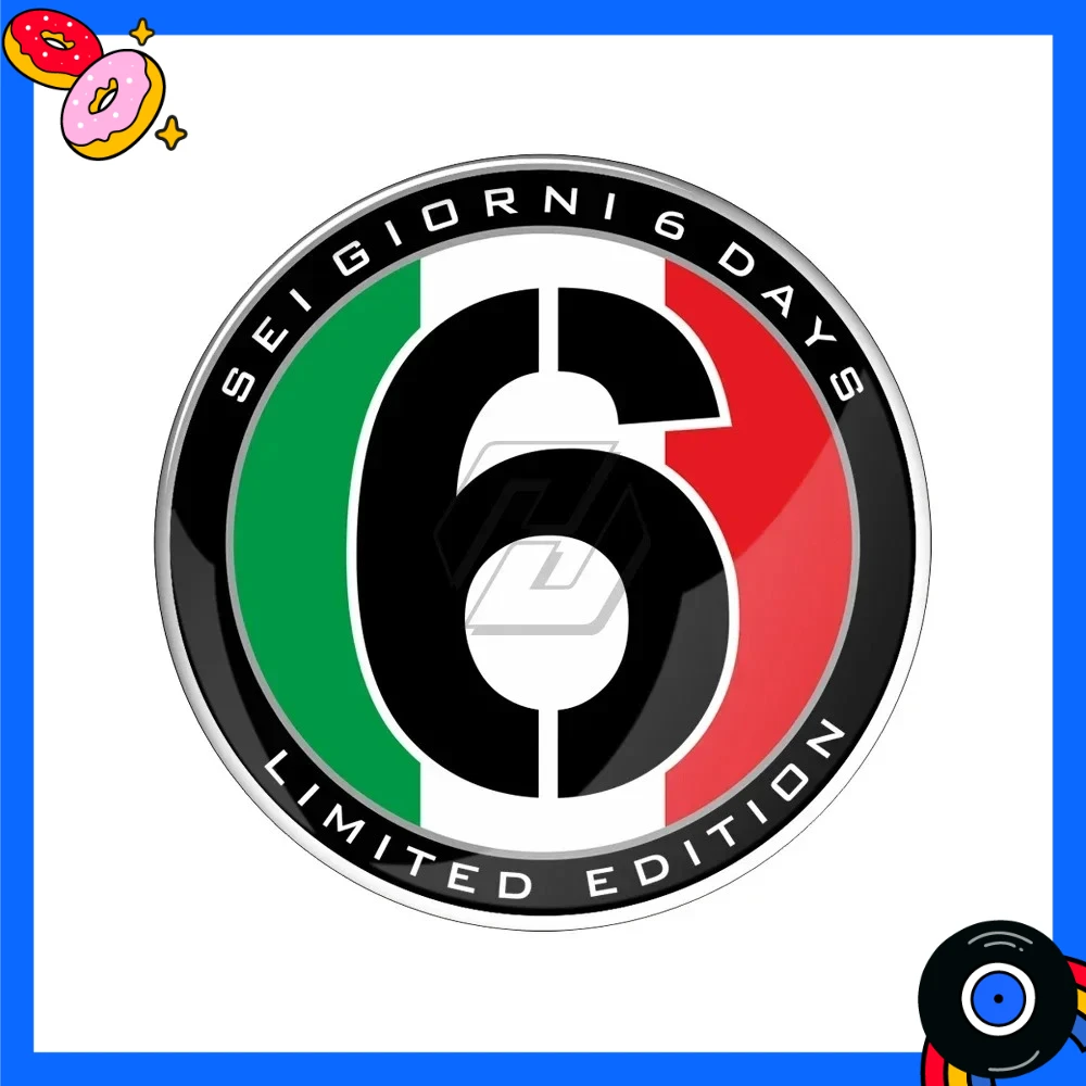 Number 6 Sticker For Vespa Sei Giorni / GTS 250/300 / 300ie / Sprint 50/150