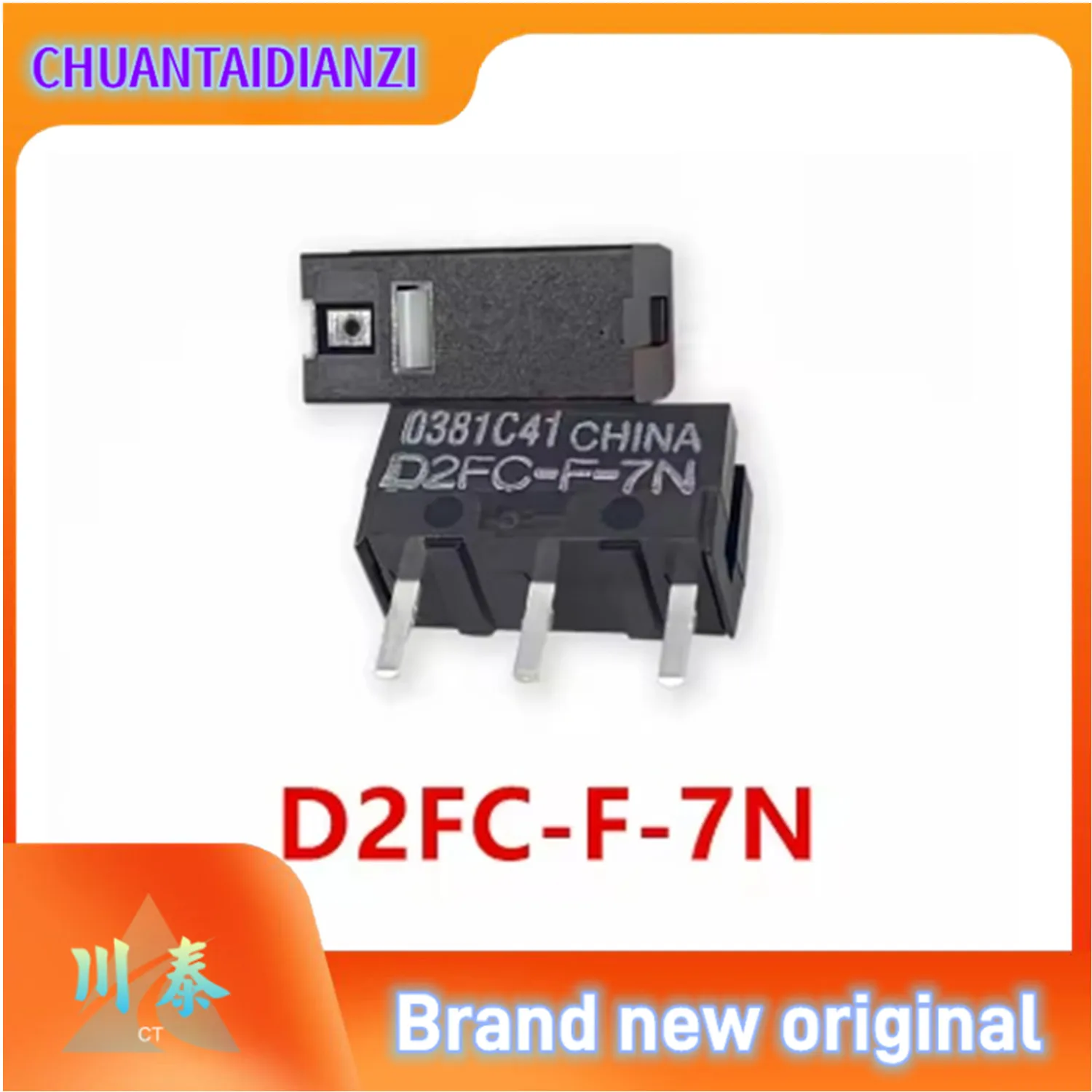 10PCS Original D2FC mouse micro switch button D2FC-F-7N 10M 20M OF D2FC-F-K 50M for omron