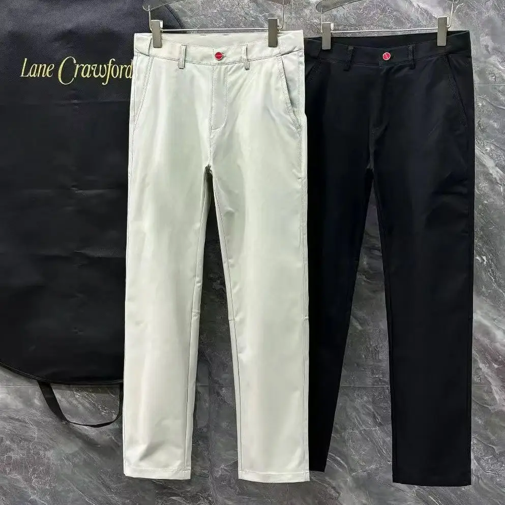 

Kiton old money style red button business small straight casual pants