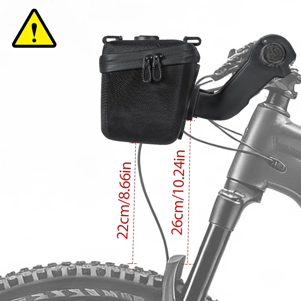NEWBOLER 4-in-1 Multifunktionale Fahrrad-Fronttasche Wasserdichte Fahrrad-Lenkertasche EVA-Hartschalen-Fahrradlenkertasche Fahrradzubehör – Detail 14