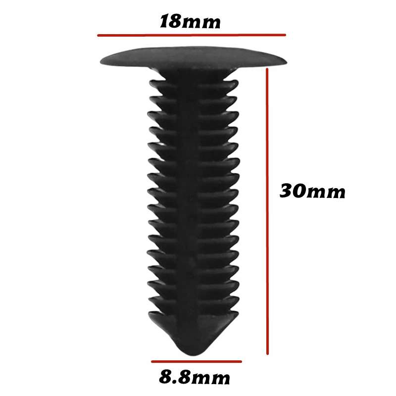 10 pièces pour trou de 8.5mm OE: 6033082 universel voiture toit plafond retenue attaches Clips en plastique automobile arbre Rivets A10