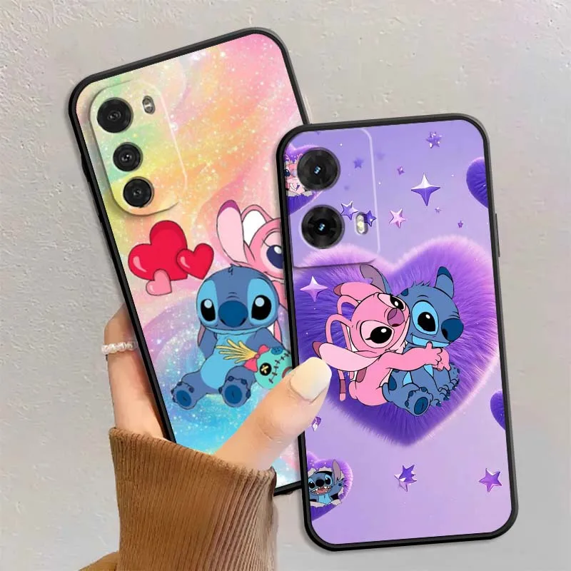 

Interesting Lilo&Stitch Cute Phone Case For Motorola G85 Edge 50 G24 G35 G14 G04 40 G72 G34 G31 G Stylus G54 G13 G32 5G Black