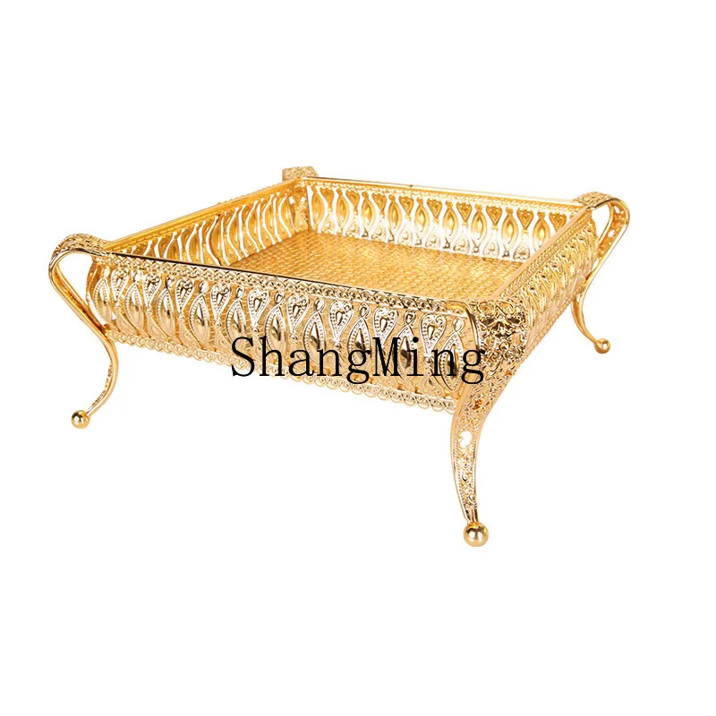 

PYH Living Room Home Fruit Bowl Creative Modern Metal Fruit Bowl Multifunctional Coffee Table Tabletop Snack