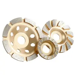 55/65/80/91/100/105mm Turbo Diamond Grinding Cup Wheel Disc Segment Angle Grinder Wheels Concrete Granite Marble Stone Polishing