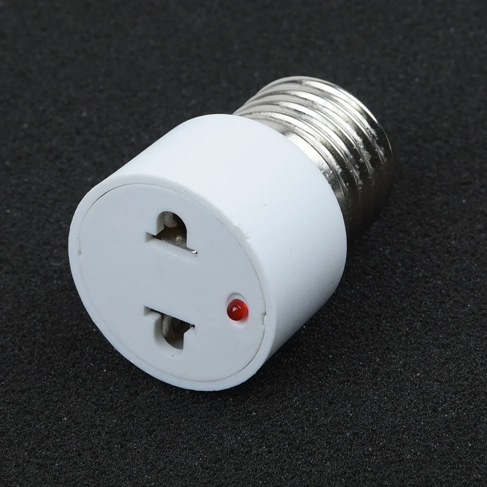 Imagem -04 - Conector Branco Abs com Eua e ue Plug Base do Bulbo Parafuso Suporte do Adaptador Lâmpada de Iluminação Soquete de Furos Acessórios 220v E27