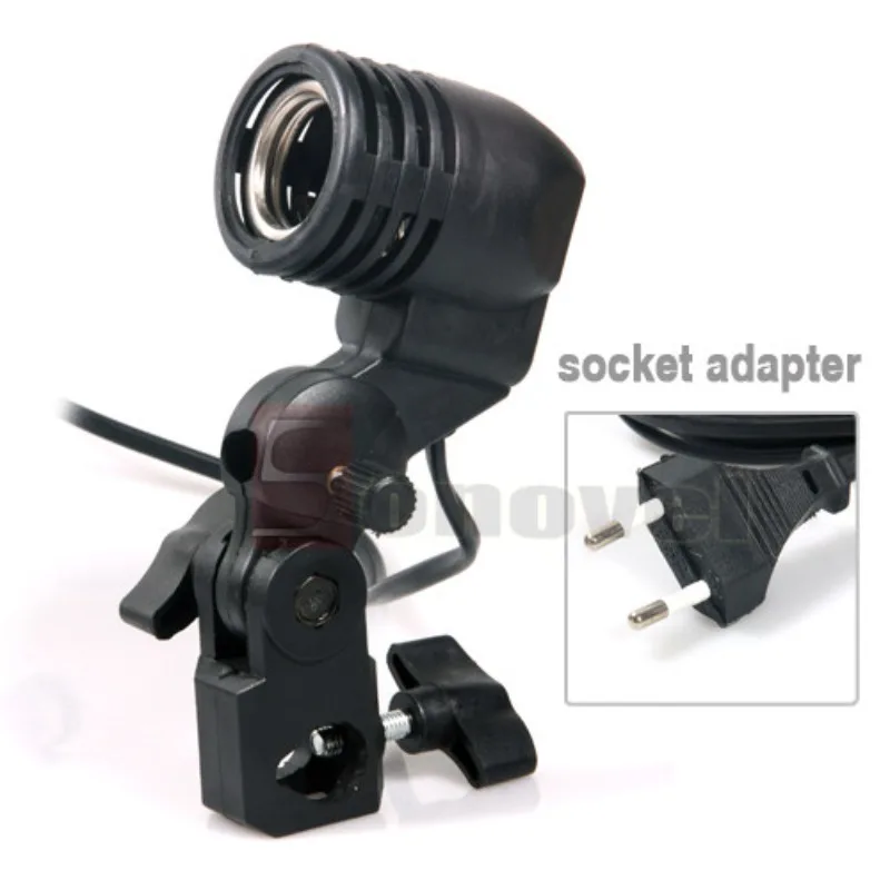 E 270,000 Photography Fill Light Holder E27 Single Head Screw Umbrella Lamp Holder Photography Light Bulb Accessories