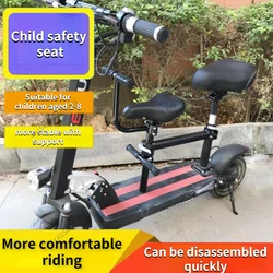 High Quality Electric Scooter Child Seat for Children Aged 2-8 with Pedals and Armrests Folding Bicycle Front Baby Safety Seat