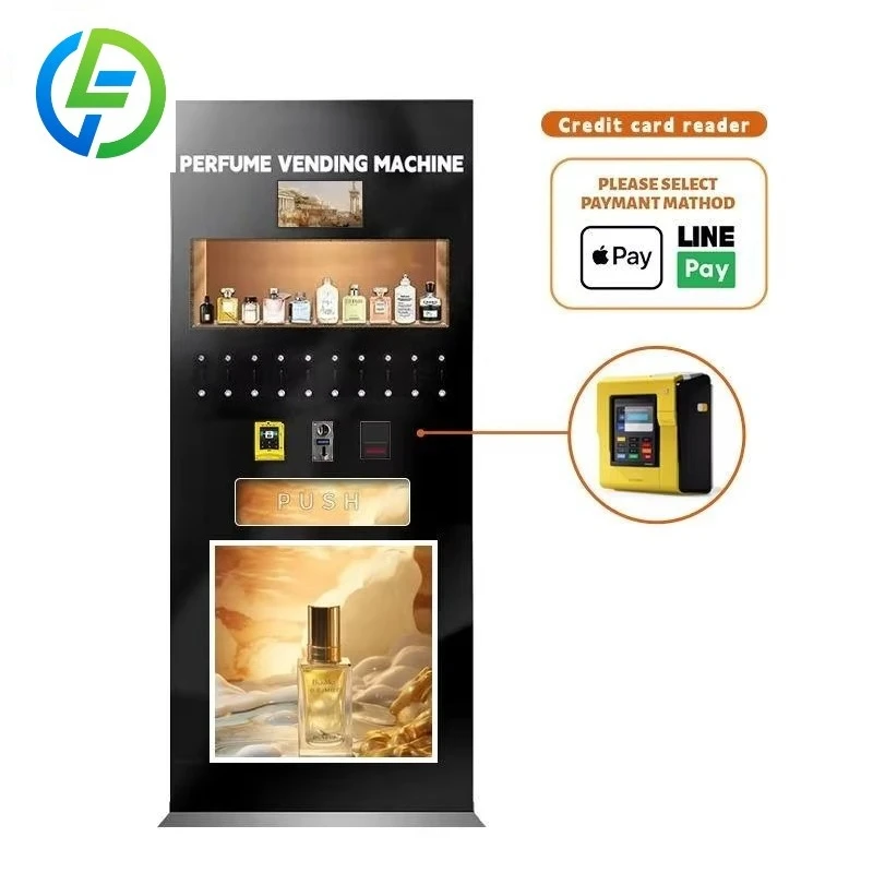 Customized 24-Hour Self-Service Luxury Perfume Vending Machine Coin/Bill/Credit Card Payments Cooling System Public GS Brand