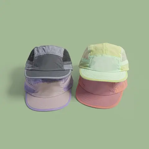 Japanese Color Matching Quick-drying Baseball Cap Summer Thin Running Sports Breathable Five-panel Casual Adjustable Sports Hat