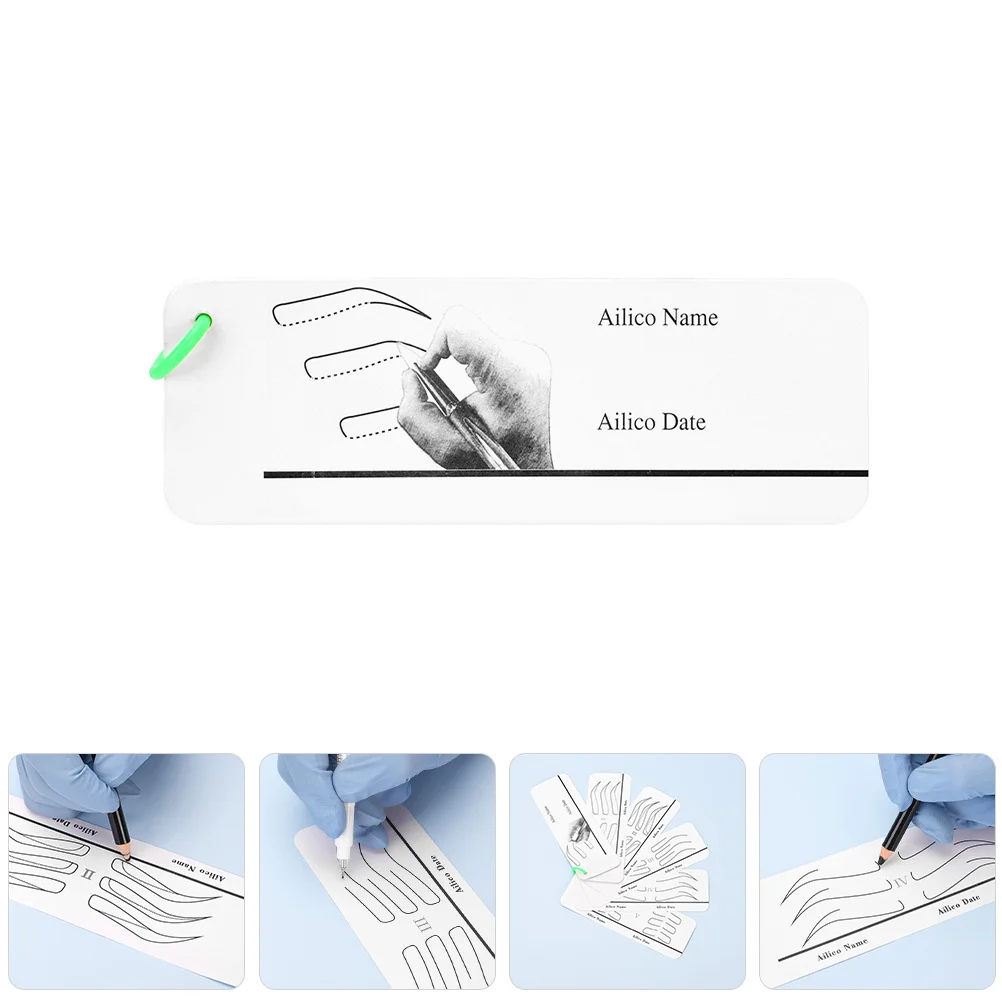 1Set Professional Eyebrow Stencil Paper Material for Symmetrical Brows Easy Makeup Application Beginner Friendly DIY Eyebrow