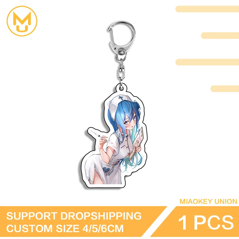 Hoshimachi Suisei Kawaii Keyring Humorous Fashionable Acrylic Lanyard Keychain Wallet Handbag Ornament For Gifts Parties Crafts