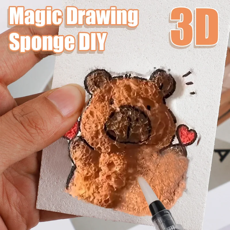 

10/20/30pcs DIY Foam Texture Painting Paper 3D Kids Drawing Paper Sponge DIY Art Craft Birthday Party Favors Christmas Gift Toys