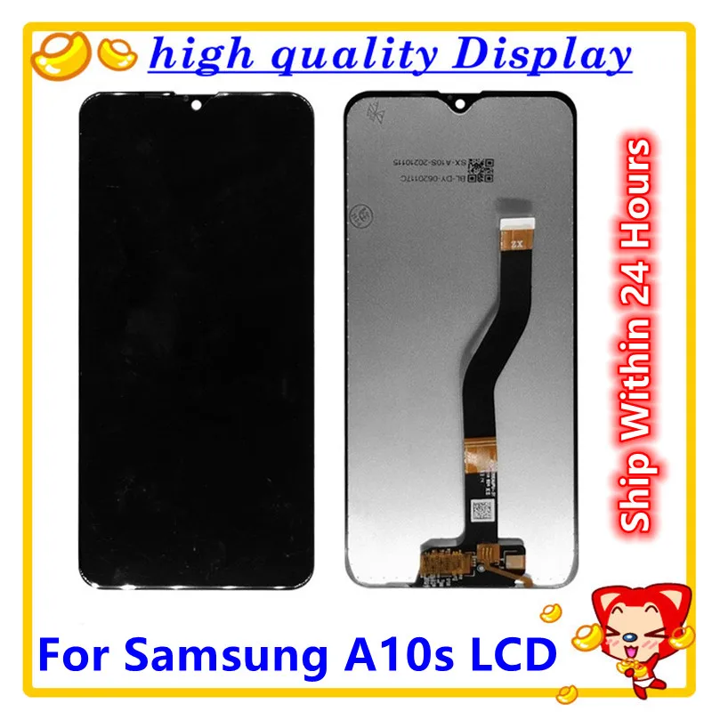 New Tested For Samsung A10s lcd Digitizer A107/DS A107F A107FD A107M Display Touch Screen with Frame Digitizer Assembly