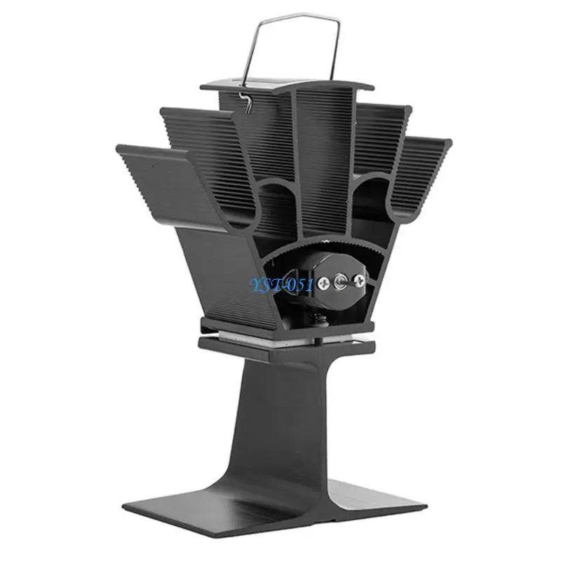 

E15A Efficient Stove Fan Small for Gas Pellet Log Burning Stove Thermometer