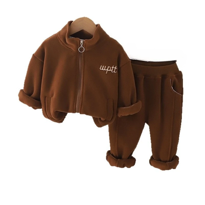

New Winter Baby Clothes Set Children Boys Thick Warm Jacket Pants 2Pcs/Set Kids Girls Clothing Infant Outfits Toddler Tracksuits