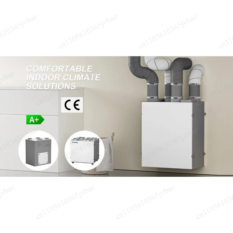 Wall-mounted Full Heat Exchange Fresh Fan, Multi-layer Filtration and Purification, Energy Saving and Temperature Control