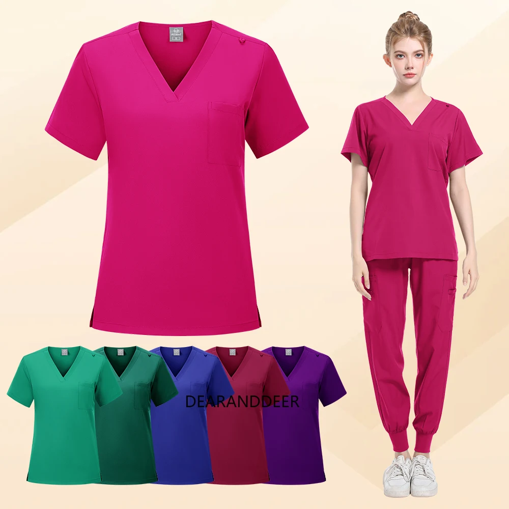 

Beauty salon, pet hospital, dental clinic, doctor's uniform, thin and light fabric, summer medical suit, clinical nurse suit